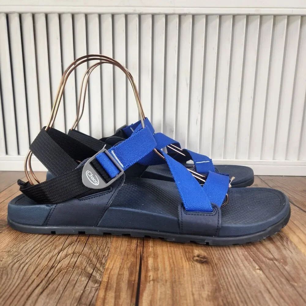Chaco Lowdown Sandals Men's 14 Blue Black Outdoors Trail Hiking Beach Adjustable